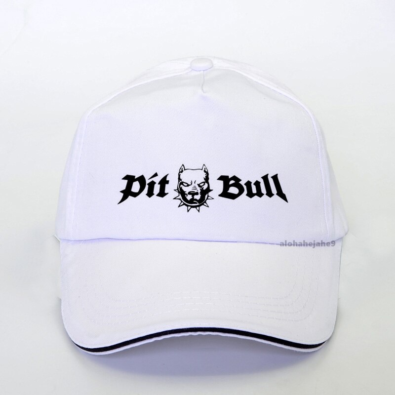 Casquette de baseball pour hommes, chapeau d&#39;été à la pour papa, PITBULL américain Pit Bull Dog, casquette de loisirs unisexe, chapeau de camionneur réglable: WHITE
