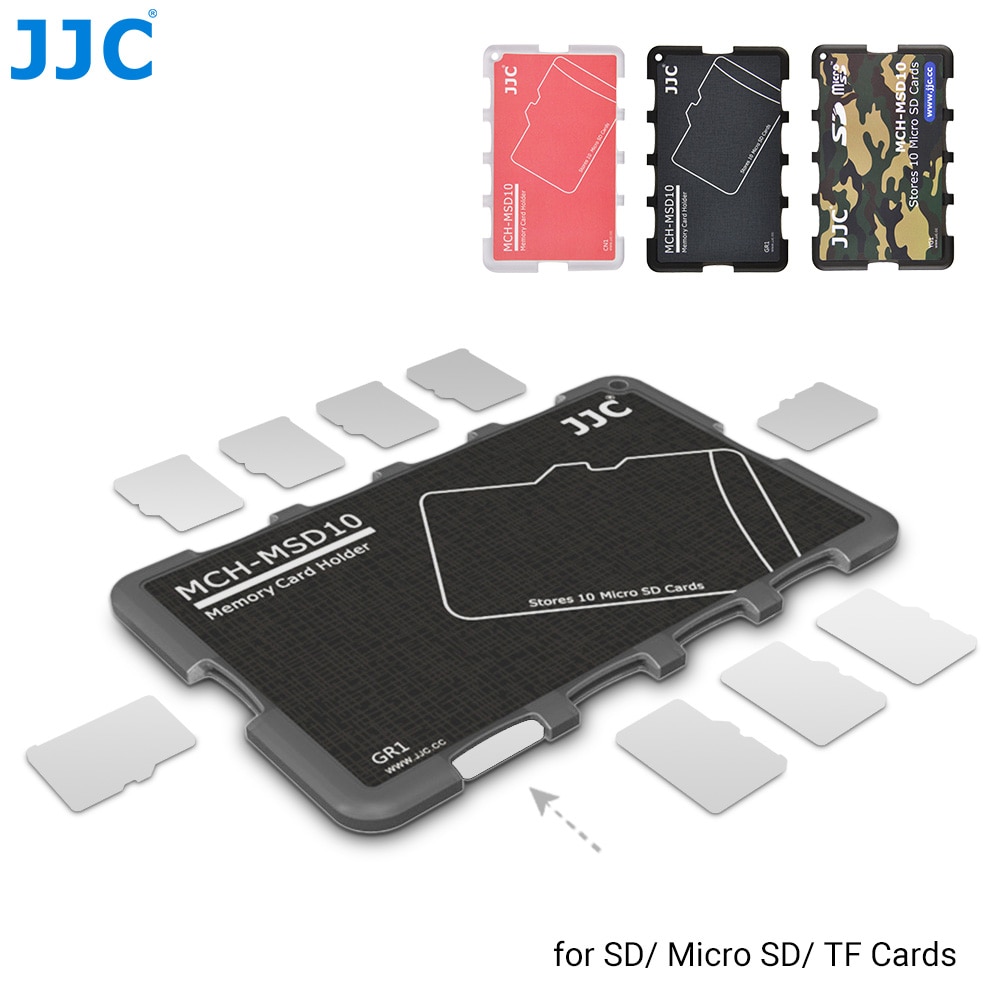 Jjc hukommelseskort etui holder opbevaringsboks pung kreditkort størrelse til sd sdhc sdxc micro sd msd tf kort organizer keeper container