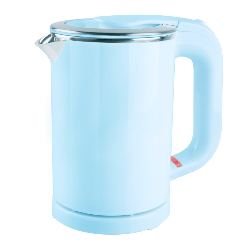 Dubbelspänning resa vattenkokare mini vattenkokare koppvärmare bärbar tekanna panna i rostfritt stål 110v-220v: Blå