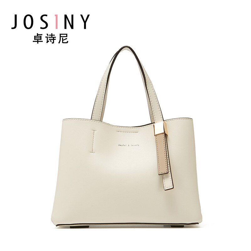 JOSINY Shoulder Corssbody Bags for Women's Female Handbag PU Leather Solid Color U-Shape Large Capacity with Magnet Hook