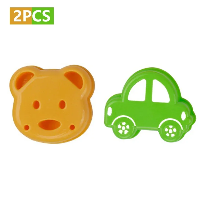 Sandwich Mould Bear Mini Cartoon Cute Bear Rabbit Car Sandwich Sealer Kids Bento Lunch Mold Cookie Cutter Baking Pastry Tools: VIOLET/紫罗兰