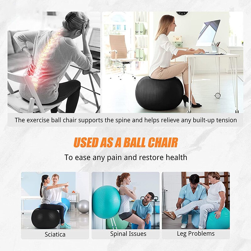 Pelota de Yoga de 75cm para ejercicio, gimnasia, Pilates, equilibrio, gimnasio, Fitness, Centro de Entrenamiento interior, novedad