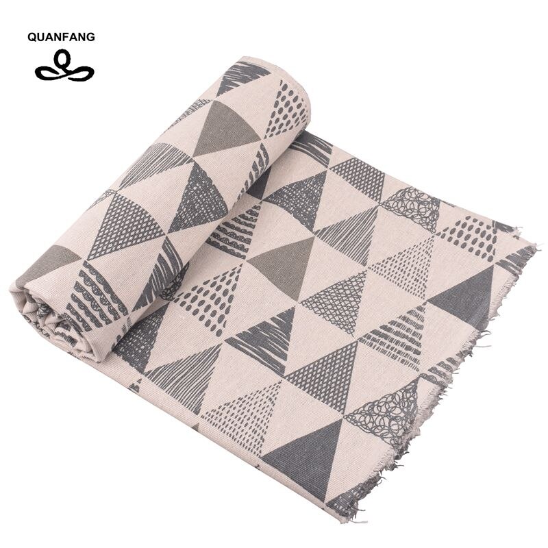 QUAN FANG Geometrische Patroon Gedrukt Katoen Linnen Stof Voor Patchwork Quilten, Naaien DIY Sofa Tafelkleed Meubels Halve meter