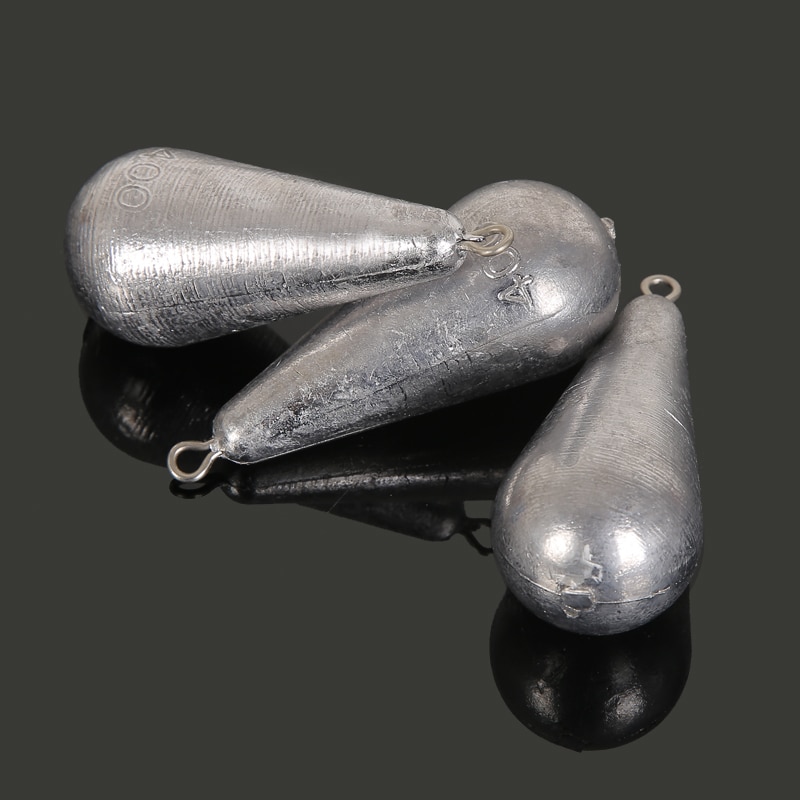Fiskeri lod 10 stk bly 10/20/30/40/50/60/70/80/90/100 g vægt synker vand lod tilbehør karper værktøj peche ring
