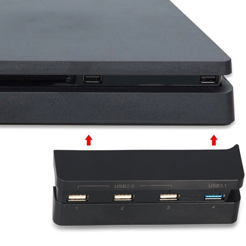 Voor Ps4 Slanke Super Accessoires Kit Koelventilator + Voor Ps4 Slanke Usb Hub ( Usb 3.1 Usb 2.0) voor Sony Voor Playstation 4 Slanke