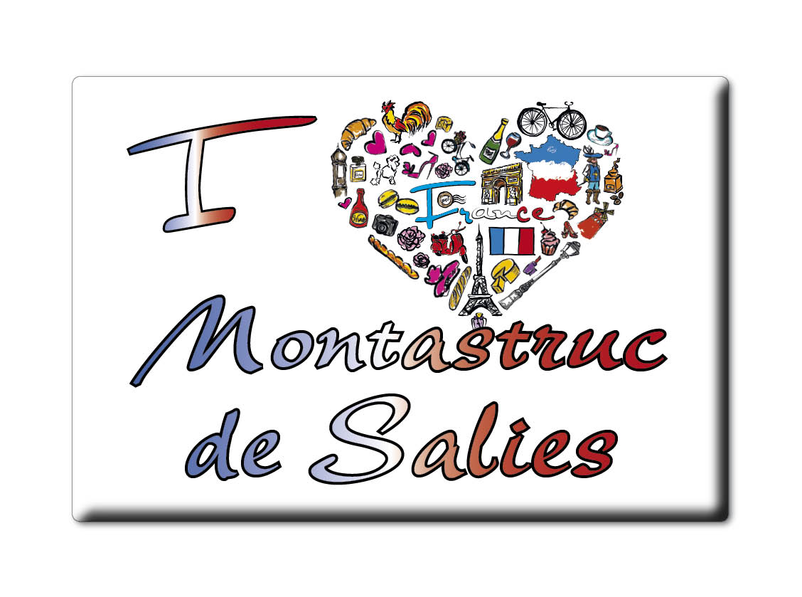 MONTASTRUC DE SALIES CALAMITA MAGNETE BOURGOGNE (31) FRANCIA frigo magnete souvenir I amore regalo: SYMBOL
