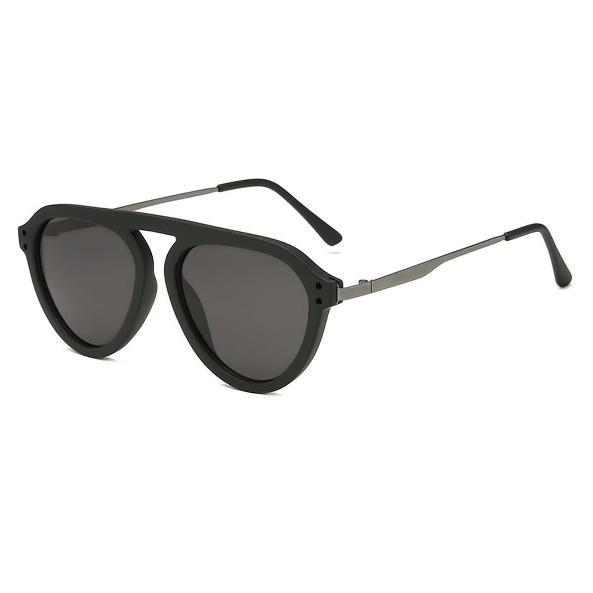 Unisex flat top solglasögon oversized  uv400 glasögon glasögon solglasögon för kvinnor män