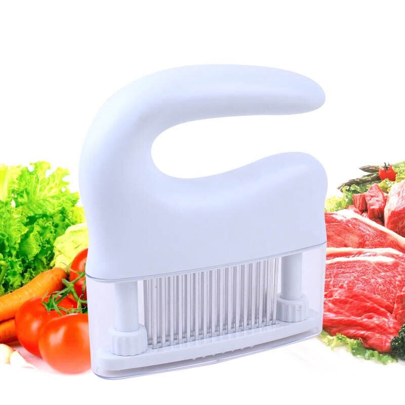 48 Blades Needle Meat Tenderizer Stainless Steel Knife Meat Beef Steak Mallet Meat Tenderizer Cooking Tools(Black)