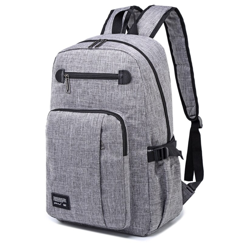 Zenbefe grå rygsække skoletaske til drenge studerende tilbage til skolen rygsæk åben skole bærbar taske rejse rygsæk