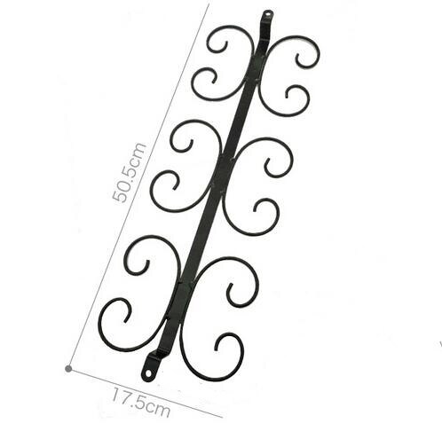 4 - 12 Wine glass rack Hanging Under Cabinet wine cup holder Stemware storage rack display shelf Organizer bar accessoires: black              L