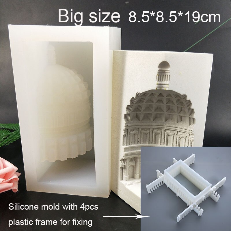 Cement Building Crafts Silicone Mold Plaster Home Decoration Concrete Flower Pot Molds