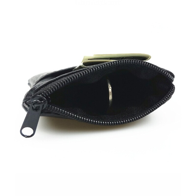 Couro do plutônio bolsa da moeda dos homens pequenos mini curto carteira sacos mudança zip titular do cartão de crédito bolsa de negócios