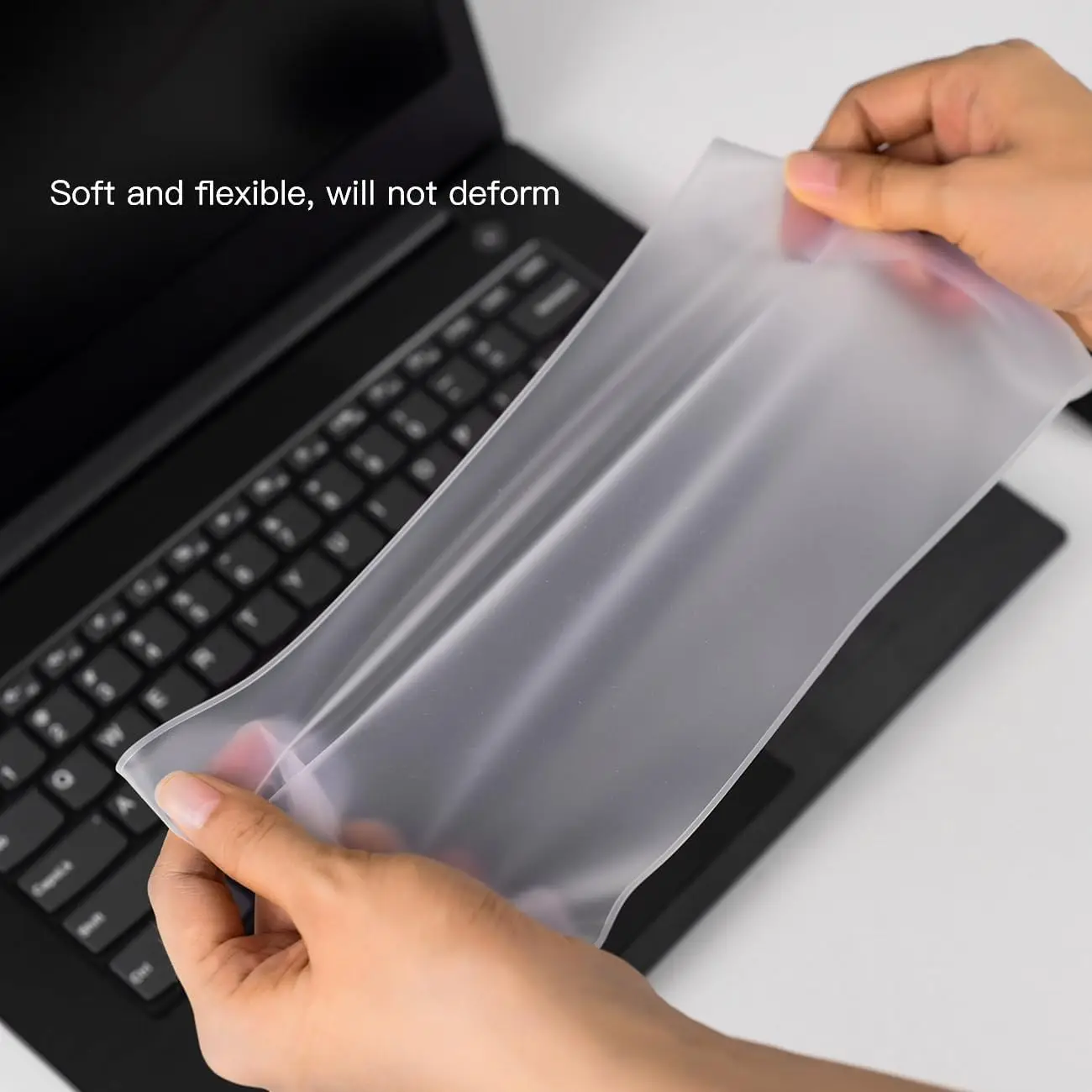 Funda Universal para teclado portátil, Protector de teclado ultrafino de silicona resistente al agua, transparente, 12 "-17,3" Universal