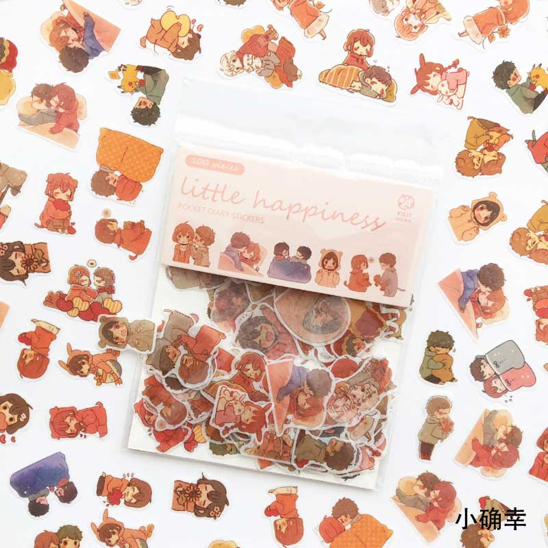100 X Kawaii Girls Decorative Stickers Cartoon Animal Scrapbooking Stickers For Journal Planner Diy Crafts Scrapbooking Diary: 6