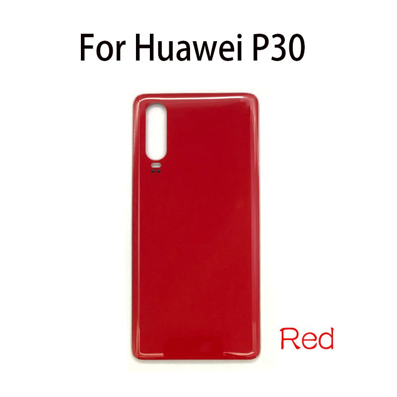 Tylna szklana tylna pokrywa do obudowy baterii Huawei P30 Lite Pro tylna pokrywa baterii z naklejką samoprzylepną: P30 Red