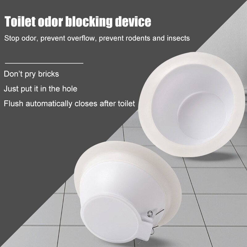 Anti-smell Plug for Squatting Pan Squat Toilet Squatting Pit Smell Stopper Durable WXV