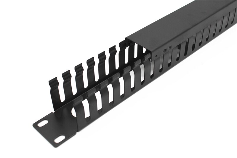 2 pcs Cable Gestão Organizer 1U engrossado aço Frio para 19 "gabinete de rack de rede 25 barracas 50 porta para patch panel ELINK