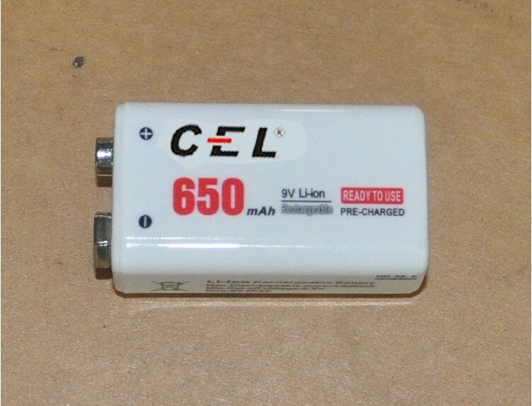 9V polymer lithium battery, 650mah wireless microphone, lithium battery, remote control toy battery 172648 Rechargeable