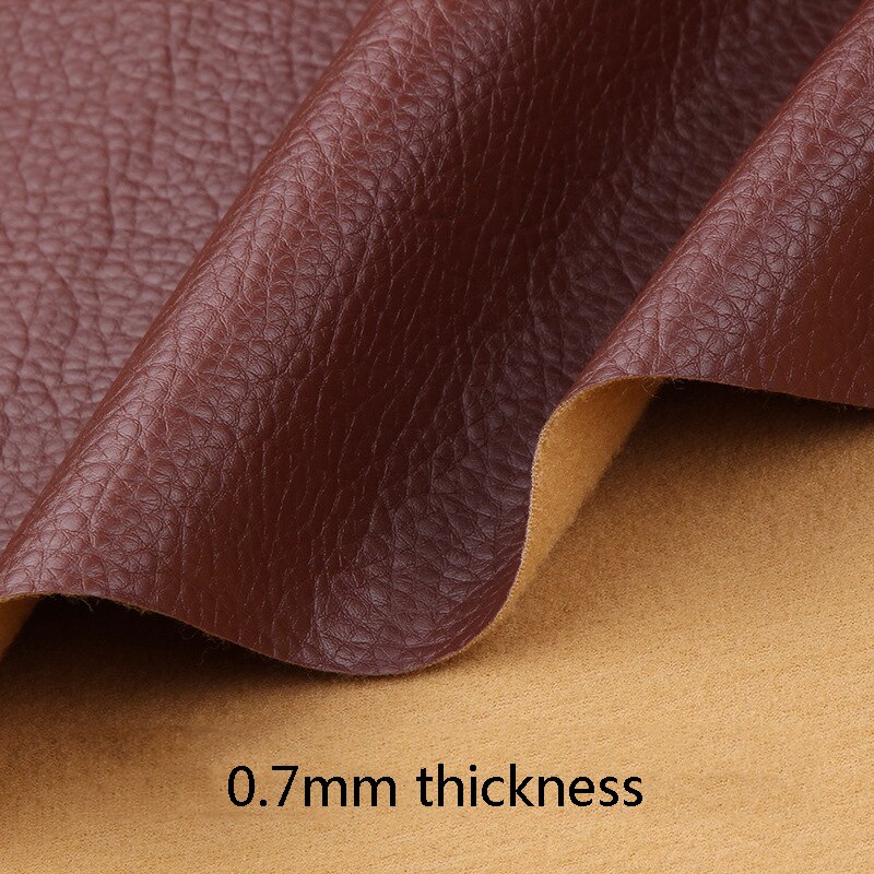 50*135cm PU Litchi Pattern Faux Leather Fabric Artificial Synthetic Leather DIY Sewing Bags Belt Sofa Leather Decor Material