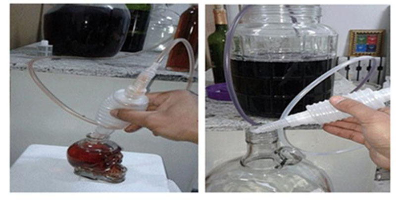 1PC Siphon Filter Haut Schlacke Filter Transfer Flasche Wein Presse Gerät Lebensmittel Klasse Kunststoff Brau Werkzeug