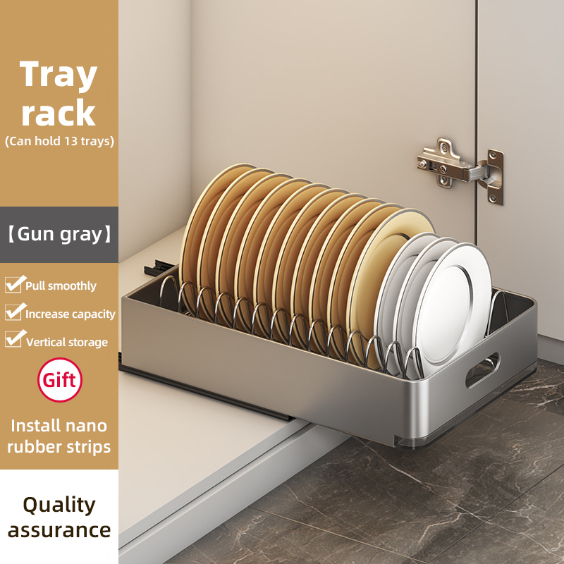 Under Sink Basket Plate Drain Rack Cabinet Storage Rack Pull out Cabinet Organizer Kitchen Slide Out Pantry Shelf Drawer Storage: DEEP BLUE