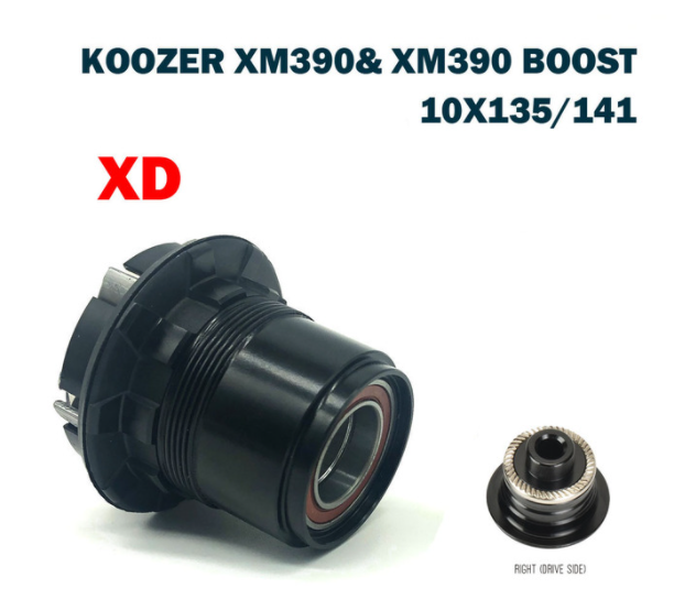Koozer MTB Fahrrad Hub Schwungrad Körper, für XM390 Schub HG 8-11S 12 Geschwindigkeit XD Frau Freilauf Kassette Ende Kappe Körper 10x13 5/141,12x14 2/148: XD mit QR Deckel