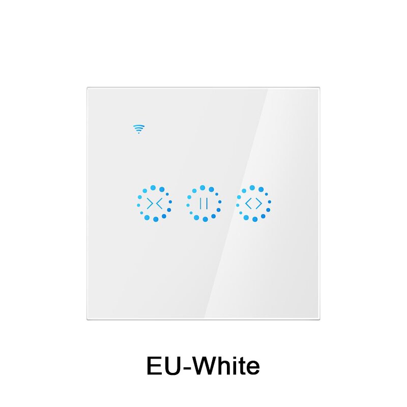 eWeLink WiFi Curtain Blind Switch for Roller Shutter Electric motor Google Assistant Alexa Voice Control DIY Smart Home EU/US: EU-White