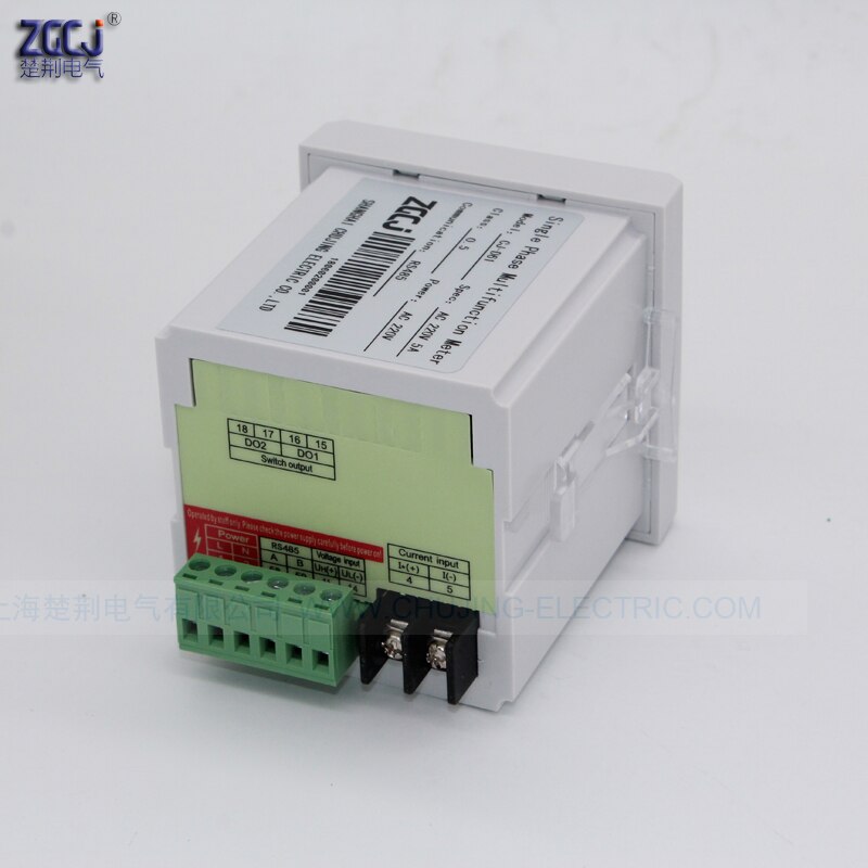 digital panel power meter with RS485 communication A V cos Hz var power actor meter Single phase multifunction power meter