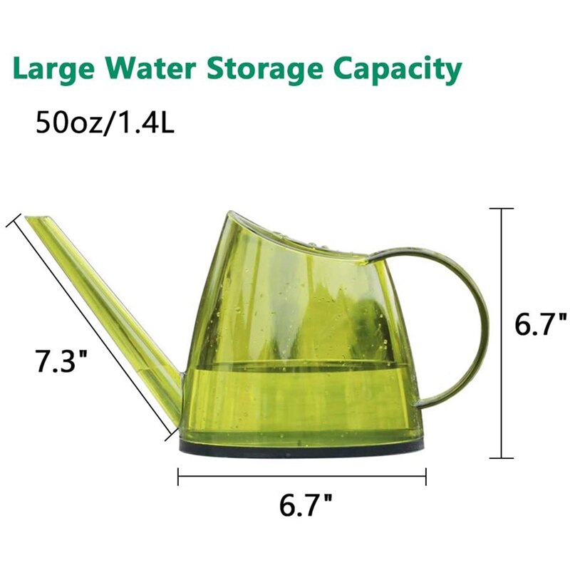 Gieter met lange tuit voor binnen, kleine gieters voor kamerplanten, bloemen, vetplanten, met plantenverstuiver