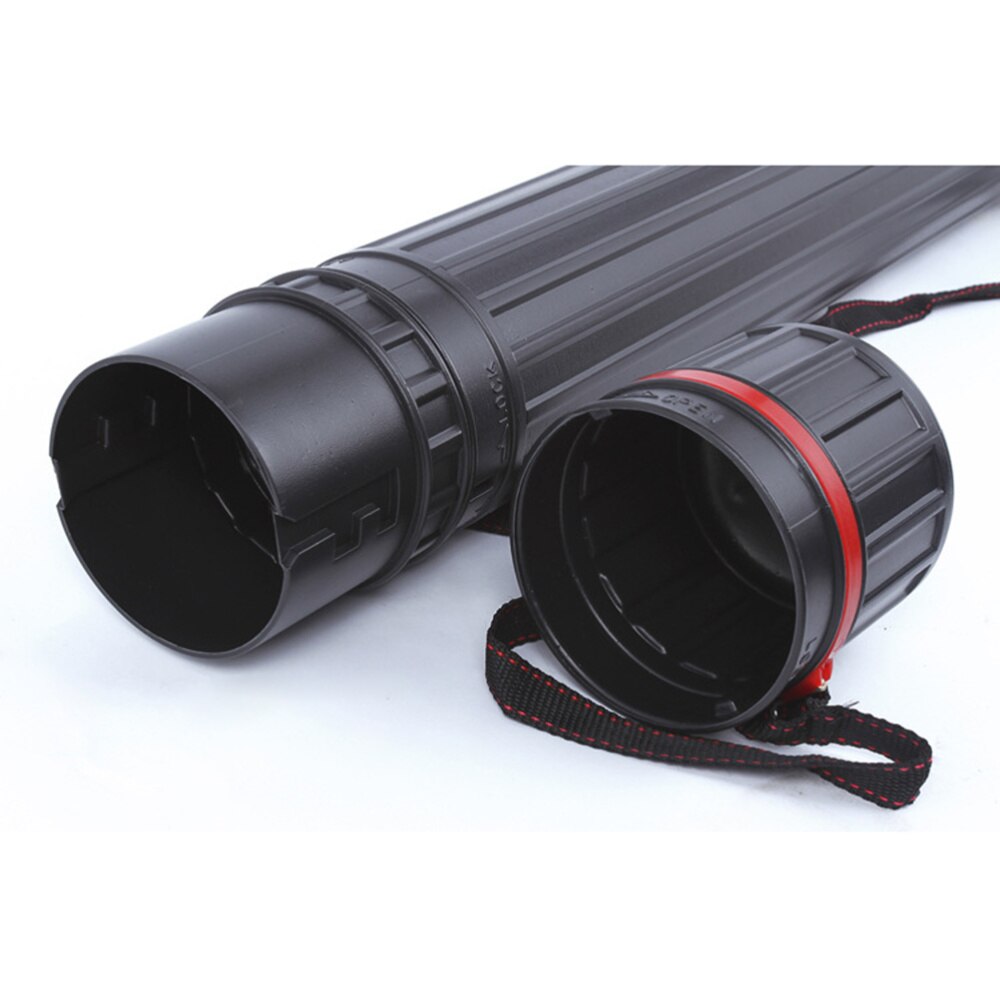 10x55cm Poster Tube Advanced Expandable Carrying Case for Documents Posters (Black)