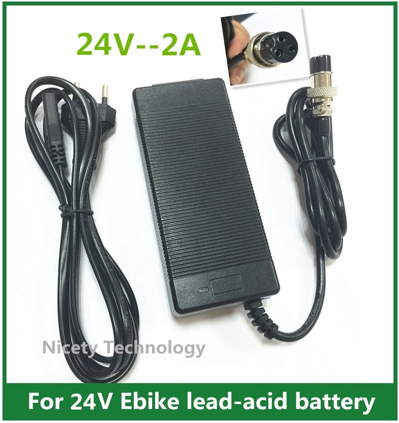 Chargeur de batterie de Scooter de 24 volts 2A 48 W pour le Scooter électrique de rasoir E100 E150 E200 E225S E300 E325S MX350 pour le Mini hachoir de rasoir