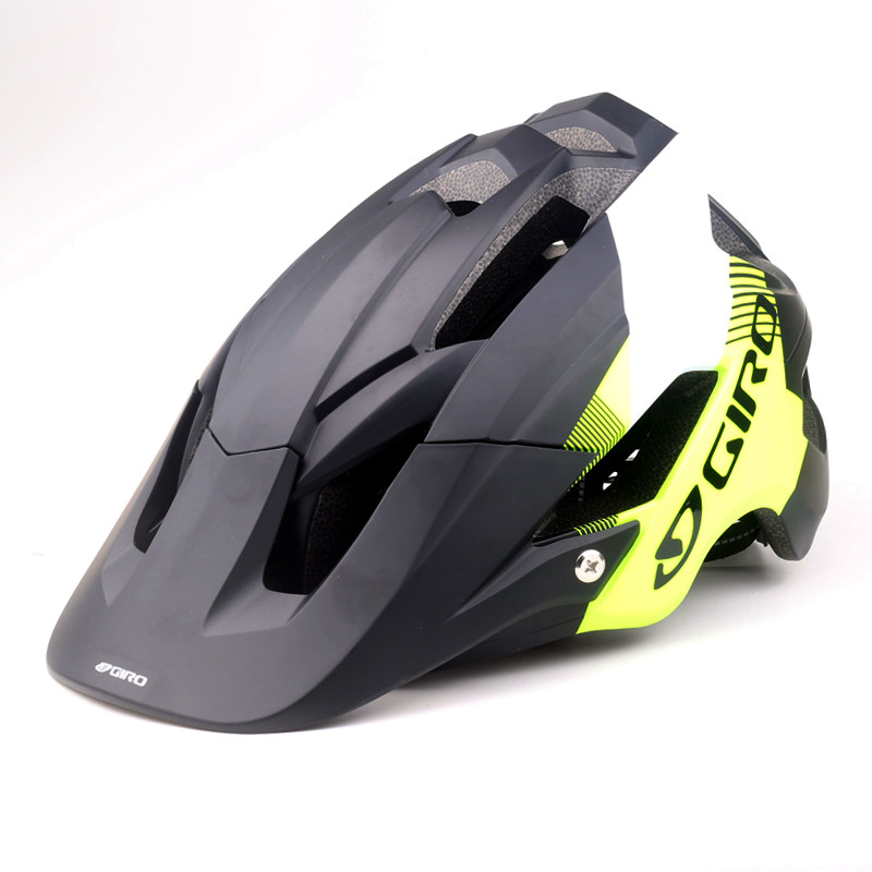 Casco de bicicleta de montaña con visera, casco de ciclismo de montaña para hombres y mujeres, equipo de bicicleta de montaña, gorra de seguridad deportiva, tamaño Bmx M 54-60cm: Negro