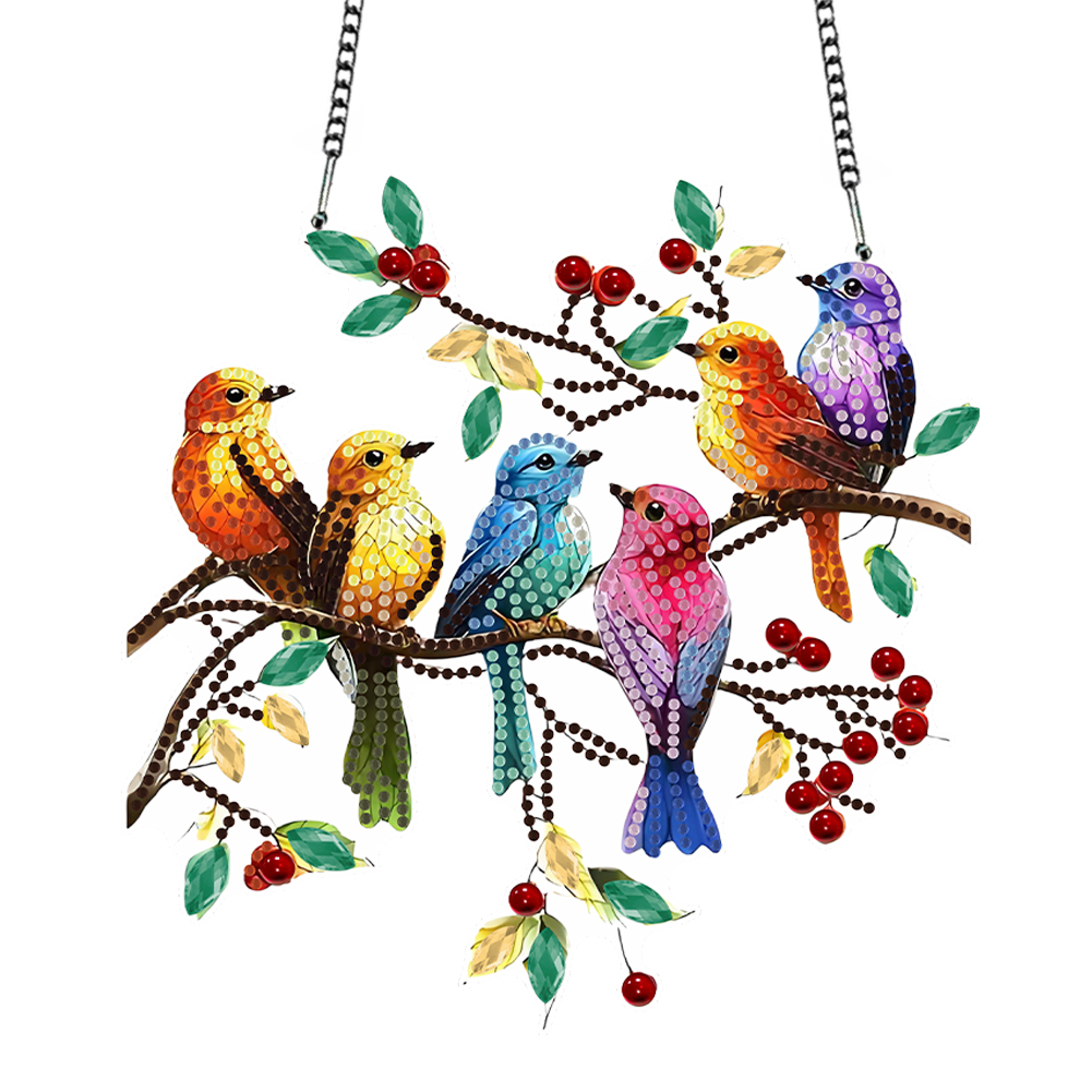 Flowers Cross Diamond Art Hanging Pendant Diamond Painting Home Decor Rhinestone Diamond Art Window Pendants for Window Decor: Yellow