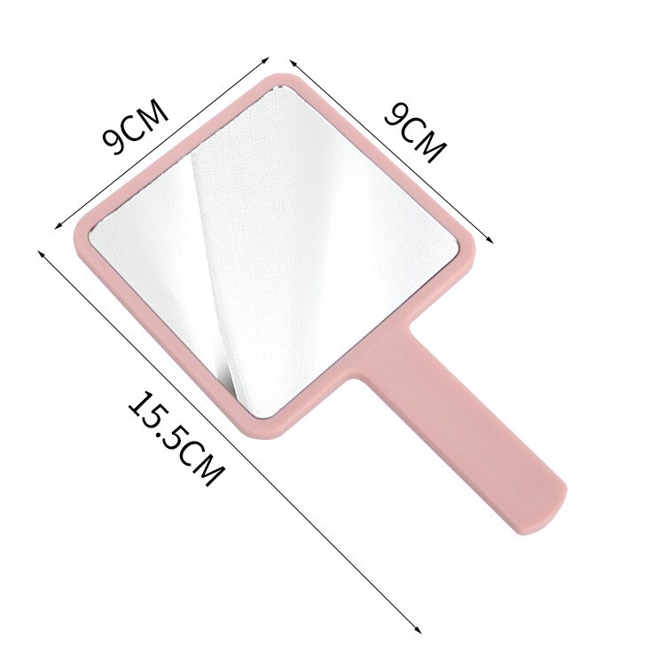 Handheld Makeup Mirror Square Makeup Vanity Mirror with Handle Hand Mirror SPA Salon Compact Mirrors Cosmetic Mirror for Women