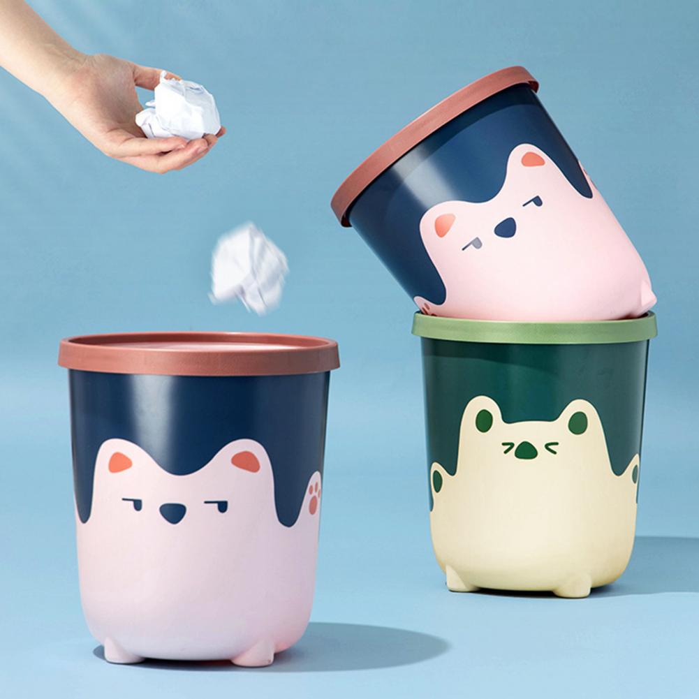 Large Capacity Easy to Use Convenient Bucket Waste Bin Wide Application Rubbish Garbage Bin Eco-friendly for Dorm