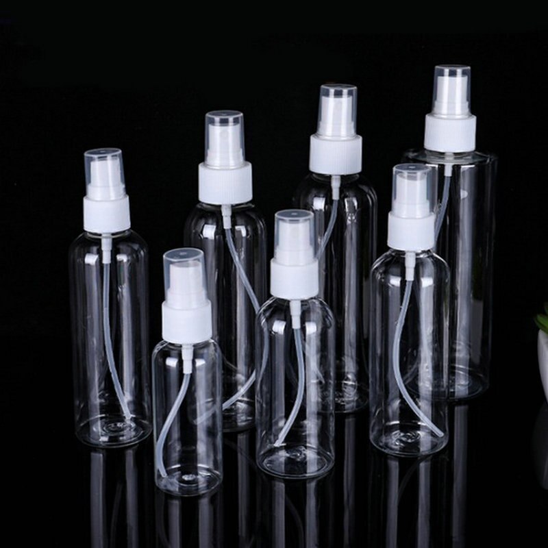 1Pcs 50ml/100ml/120ml Multi Purpose Air Spray Bottle Mini Perfume Atomizer Can for Fill Plastic Transparent Cosmetics Container