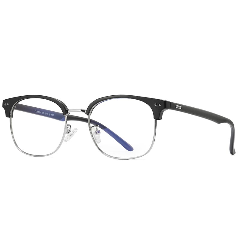 Pro acme  tr90 -montuur blauwlichtfilterbril heren dames unisex blauwlichtbril leesbril gamer computerbril  pb1202: C4 matzwart