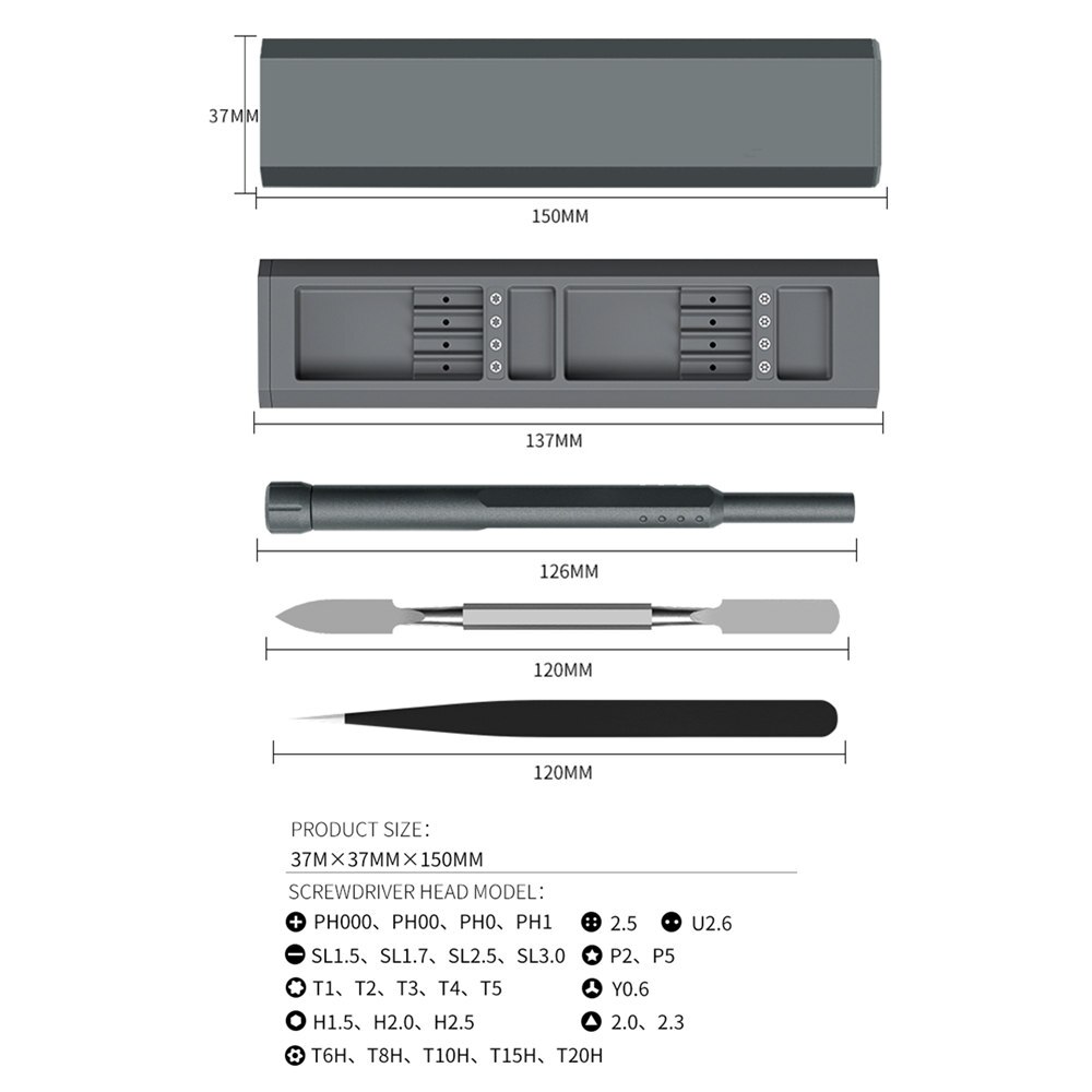 Mobile Phone Repair Tools Kit For iPhone For Samsung Multifunction Magnetic Screwdrivers Set Appliance PC Mini Precision Repair