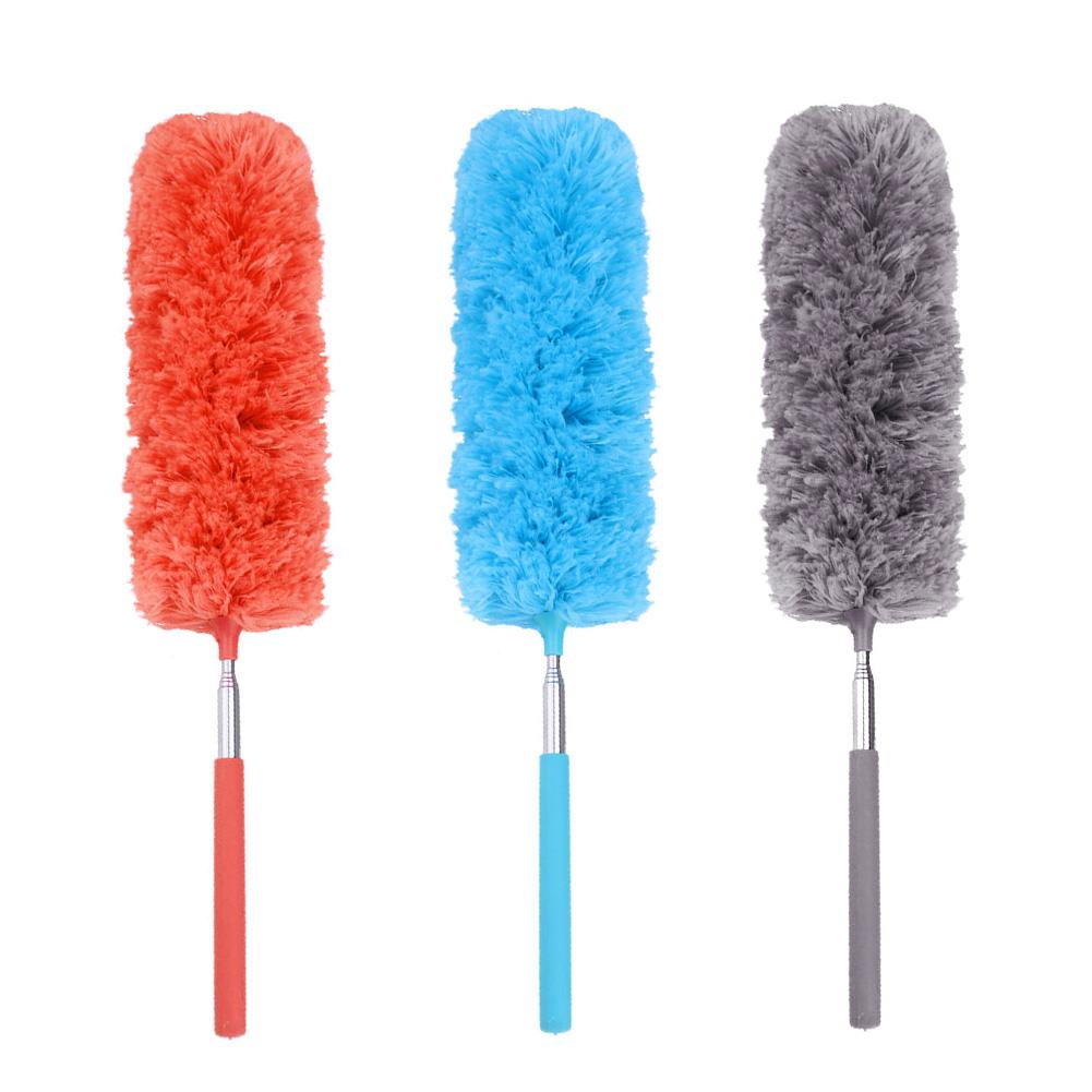 Stofborstel voor huishoudelijk gebruik, verstelbare rek, microvezelstofborstel, schoonmaakaccessoires voor meubels en airconditioning