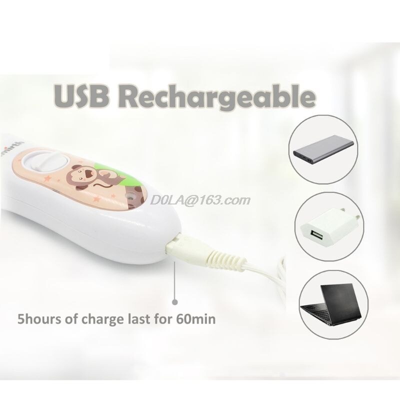 Tondeuses à cheveux sans fil pour bébé enfants tondeuses à cheveux silencieuses avec lame en céramique sûre USB Rechargeable étanche