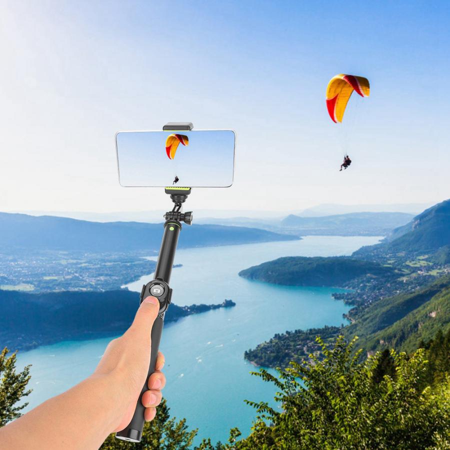 LDX-611 perche selfie Portable Handheld Selfie Stick Tripod Kit with Bluetooth Remote Controller for Sports Camera phone tripod