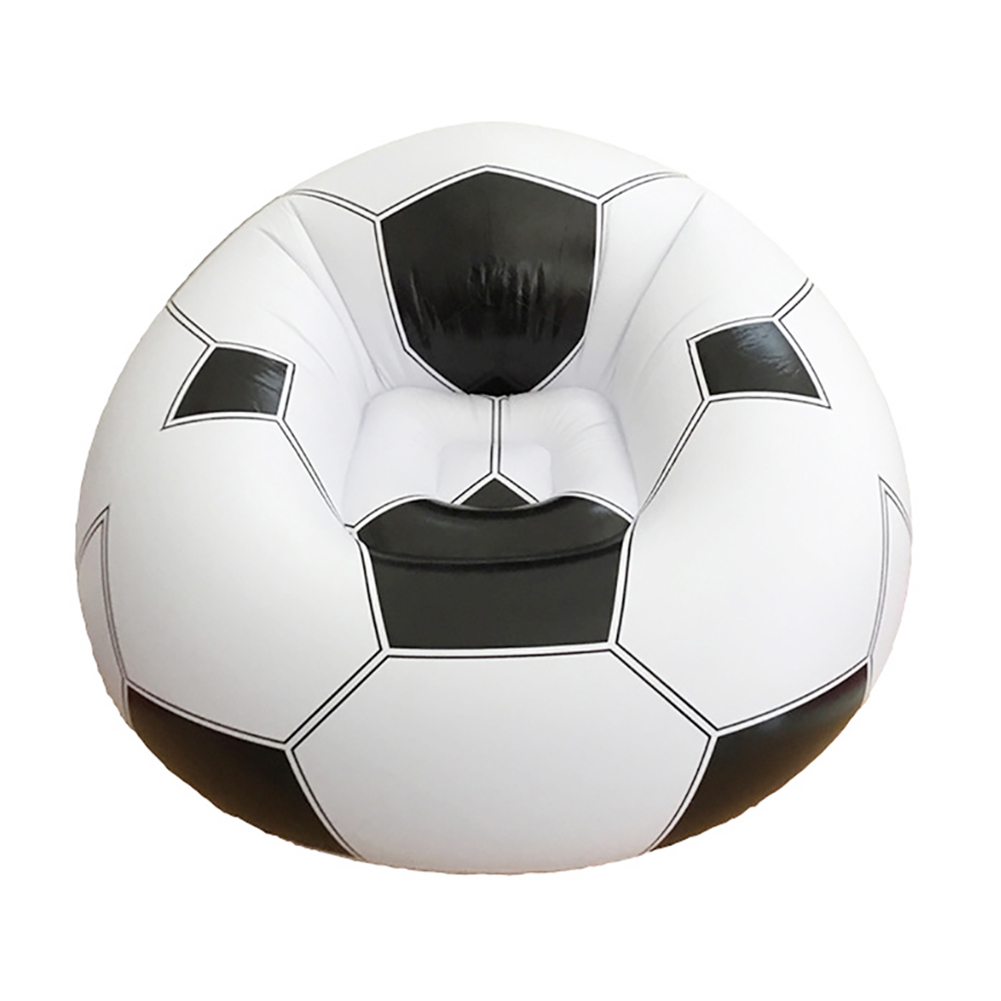 Large Inflatable Sofa Chair Bean Bag Football Shape Sofa Chair PVC Inflatable Living Lounge Air Chair Lazy Chair: Default Title