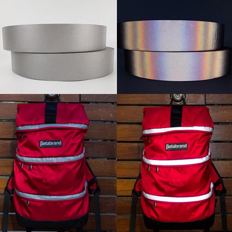 100% Polyester Reflective Fabric Grey Reflective Warning Fabric Sew on Clothes for