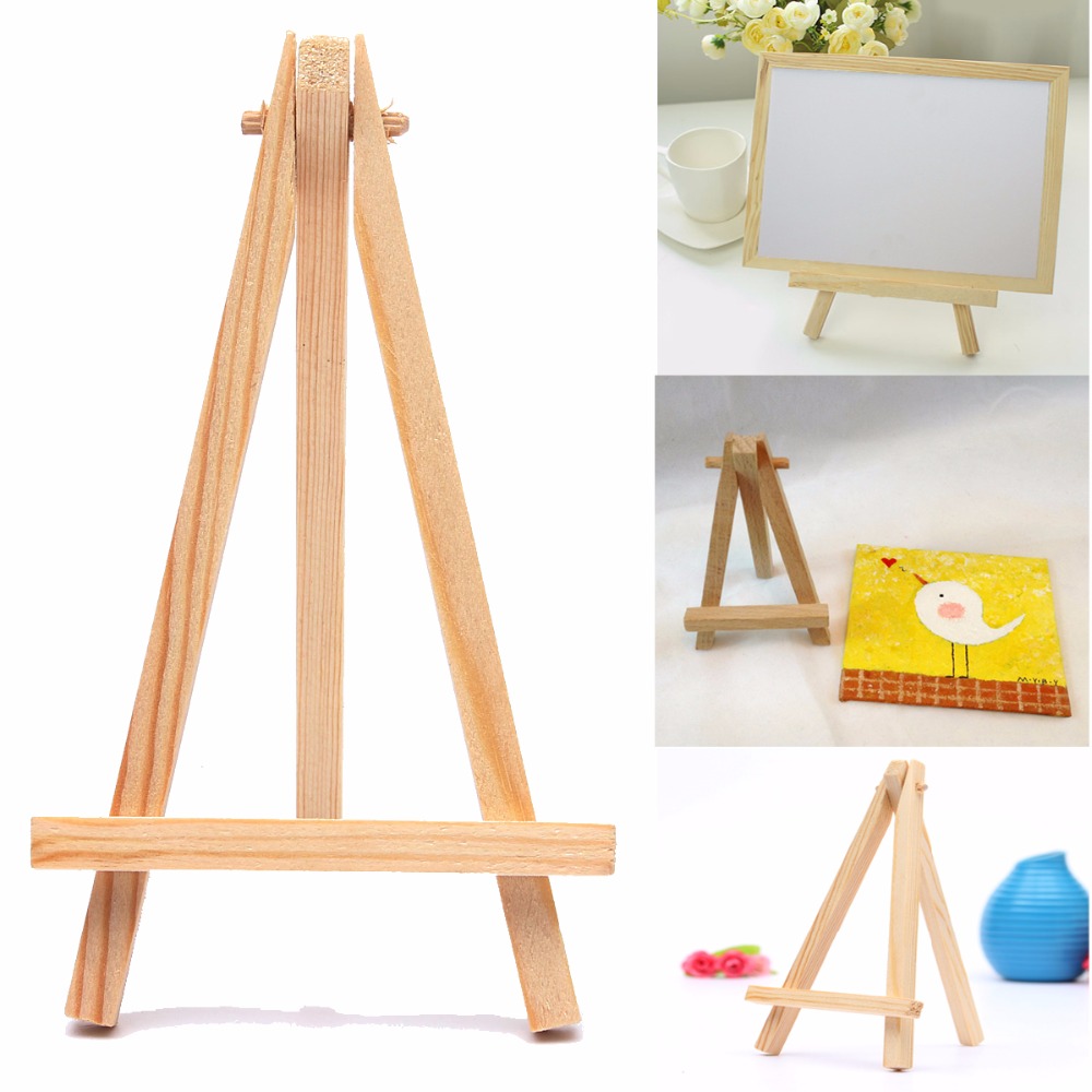 45/90pcs Kids Mini Wooden Easel Art Painting Card Stand Display Holder Drawing for School Student Artist Supplies 15x8cm