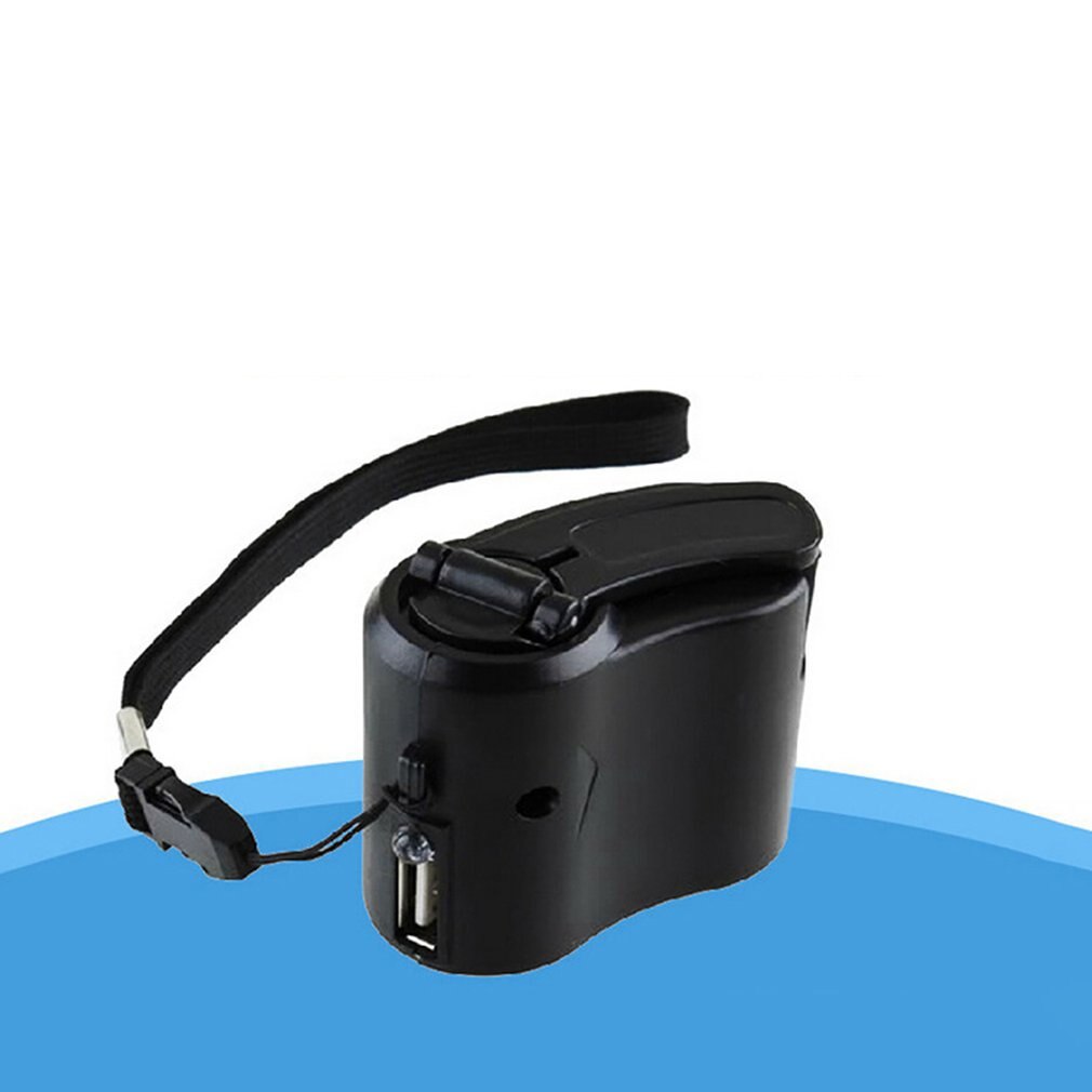 Notladegerät mit handkurbel und usb-anschluss für  mp3 mp4 mobilgeräte (usb, pda, handy, powerbank)