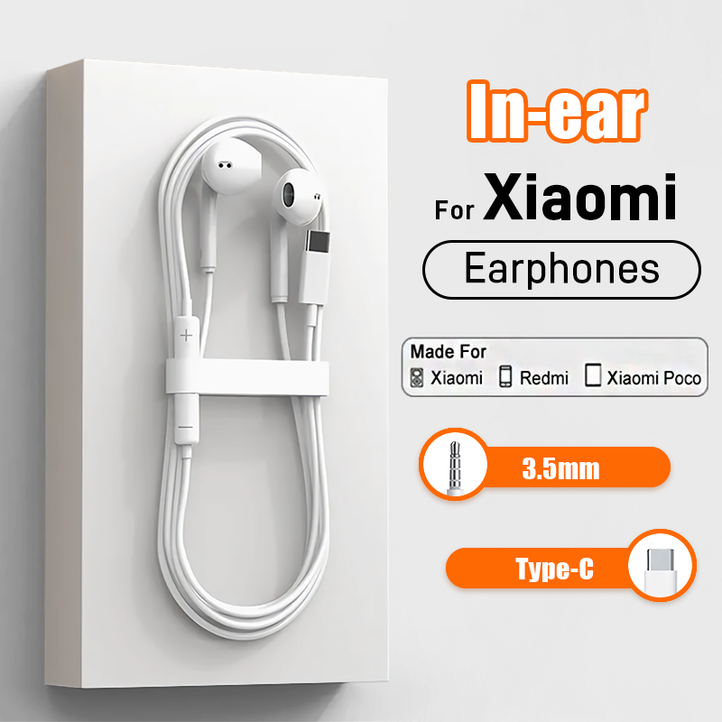 Słuchawki przewodowe dla Xiaomi 14 13 12 11 Pro Ultra Lite 3.5MM dla Redmi POCO Huawei Samsung akcesoria douszne