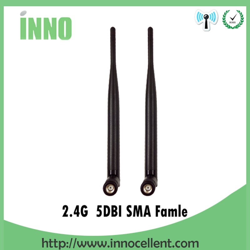 2 stuks 2.4GHz antenne RP-SMA Connector 5dBi WiFi Antenne 2.4G antena wi-fi antenne Antenne waterdicht voor wifi draadloze Router