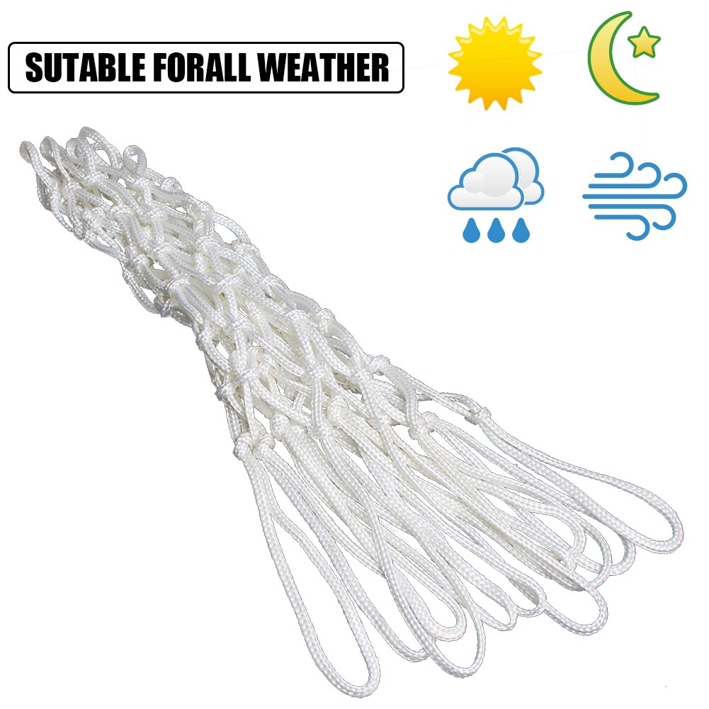 Replacement Nylon Basketball Rim Sports Basketball Hoop Ring Nylon Net Outdoor Backboard Goal Rim Lengthened Mesh