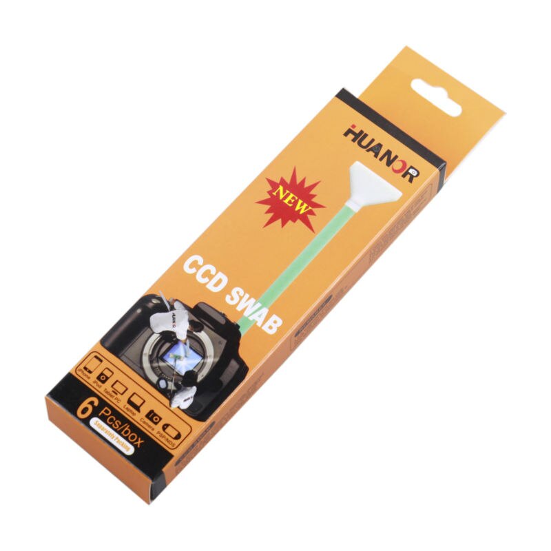 6pcs Camera Cleaning CCD Swab DRY Cleaner Full Frame 24mm Big CMOS CCD Swab For Canon For Nikon DSLR Camera Sensor