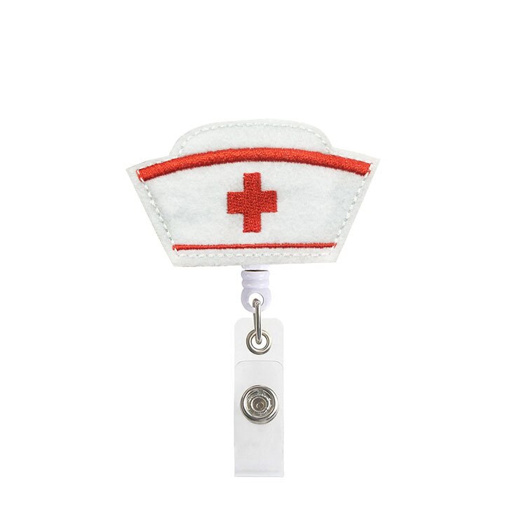 1 sztuk kobiety dziewczyna chowany pielęgniarka odznaka Reel klips do kartek Holder śliczne studenci lekarz etui na dowód osobisty Kawaii: NO.22